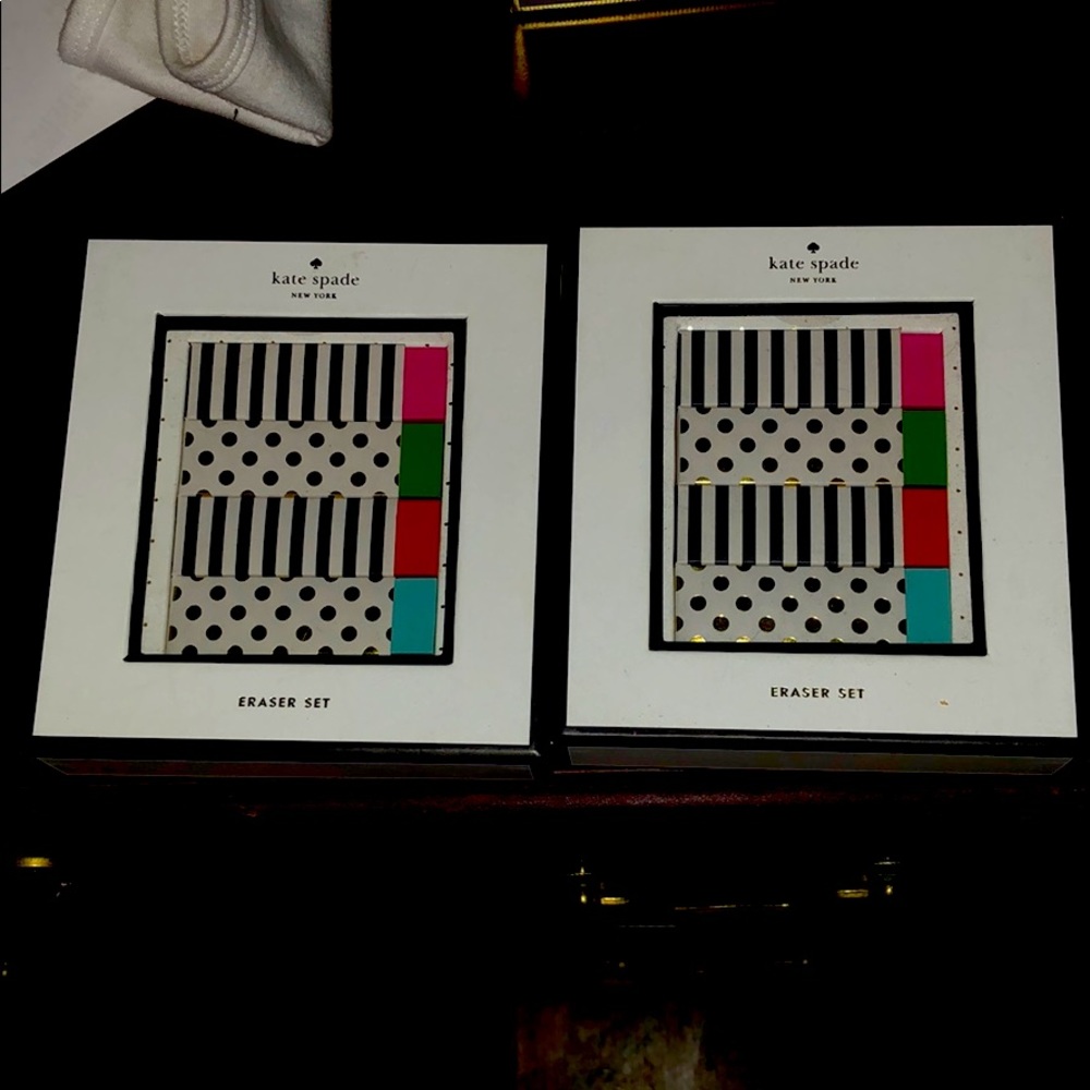 Authentic Kate Spade Eraser Set